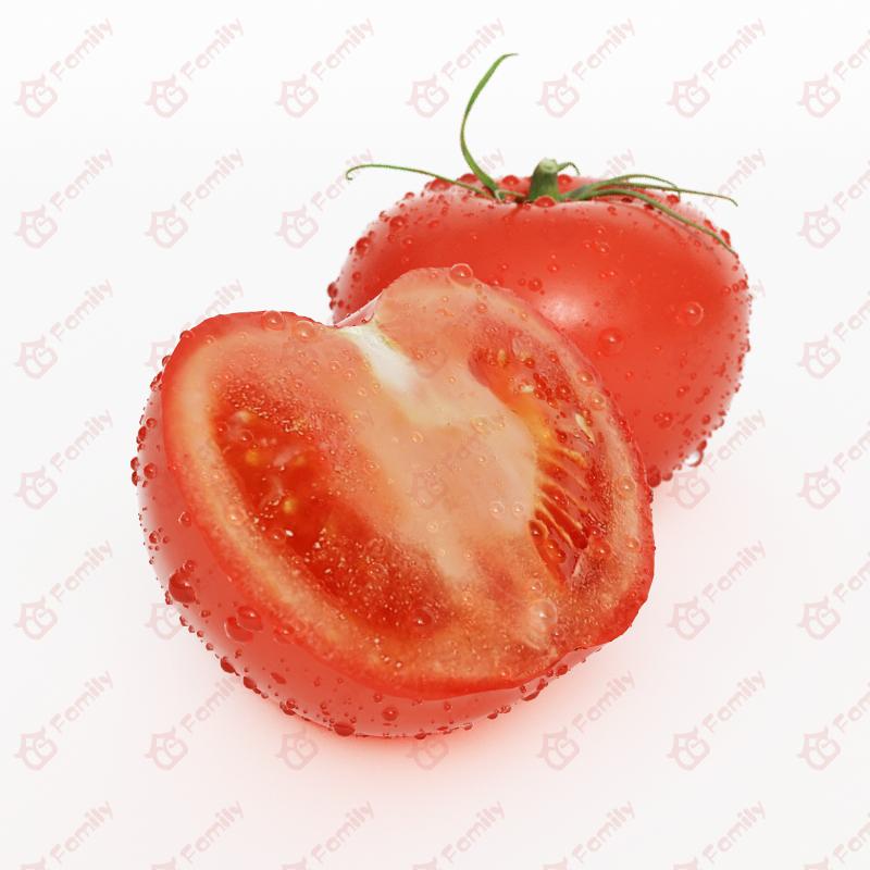 超精度蔬菜番茄3d模型免费下载