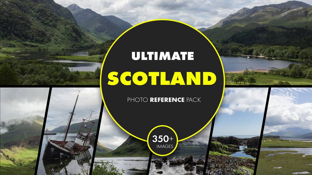 苏格兰终极照片参考包（高地、海岸、尼斯湖）_3d素材