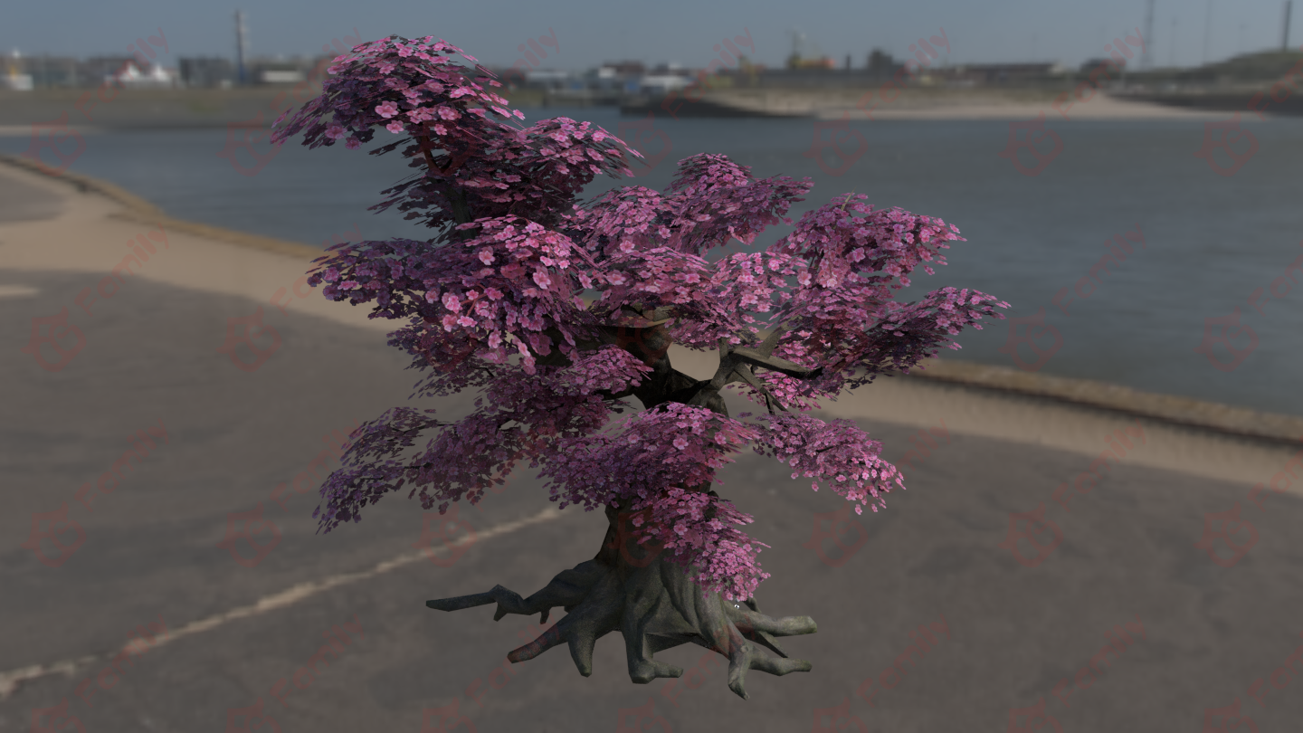 奇形怪状的古树3d模型下载