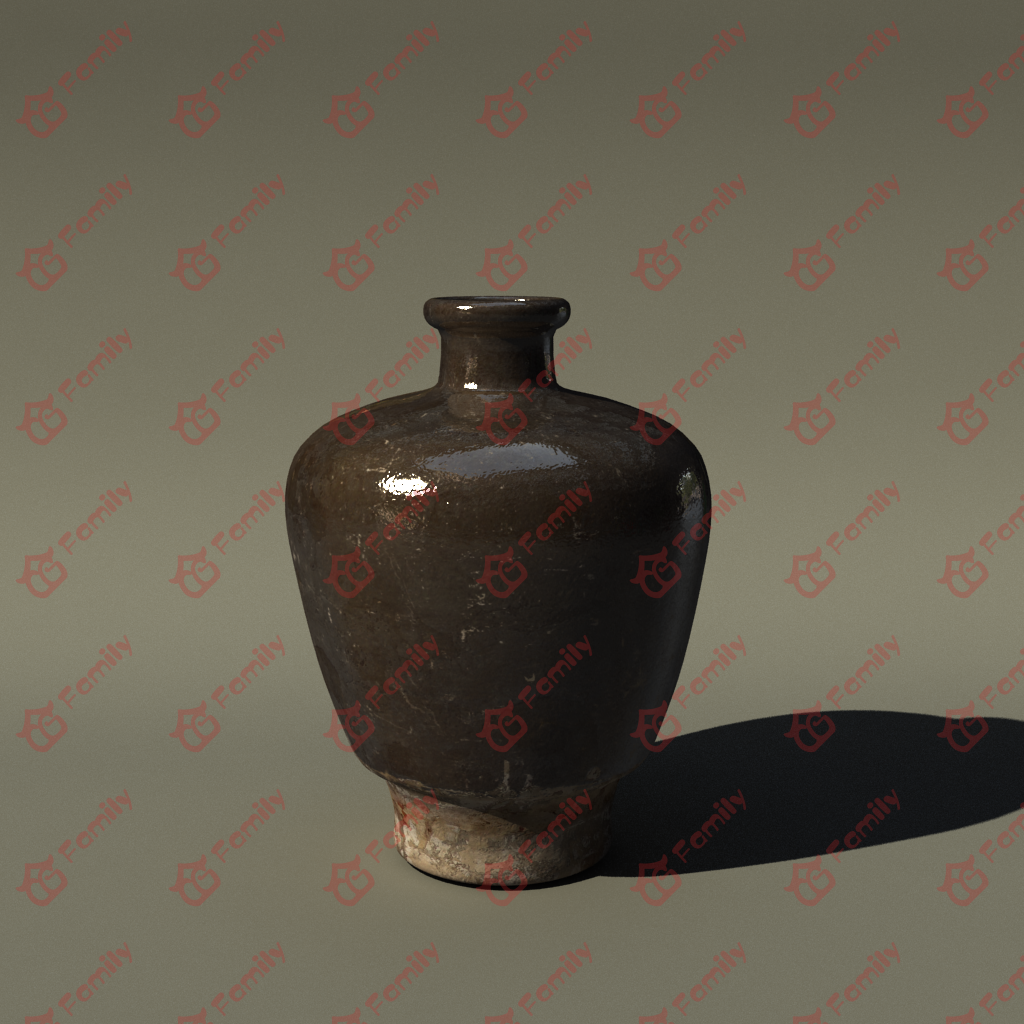 3d陶瓷罐模型下载